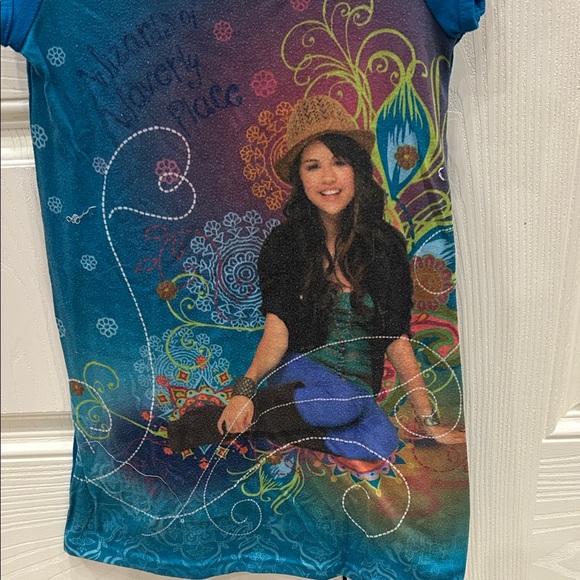 Disney Blue and Multicolor Kids Tee with Character Print - Picture 3 of 8